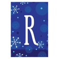 thumbnail image 1 of Toland Home Garden 1110185 Winter Snowflakes Monogram R 12.5 x 18 Inch Decorative, Garden Flag (12.5" x 18"), Letter - R, 1 of 1
