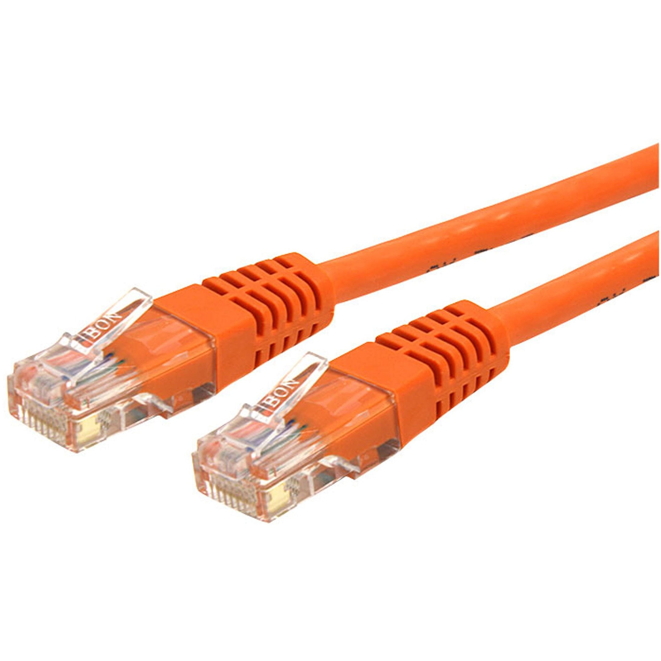 CAT6 ETHERNET PATCH CABLE 25FT ORANGE CATEGORY 6 ROUTER CORD 25' SNAGLESS RJ45 