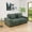 Green, variant on 72" Loveseat Sofa, Modern Corduroy Sofa Couch with2 Pillows Small Comfy Couch for Living Room, Brown