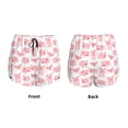 thumbnail image 5 of Picia Kawaii Pigs Pattern Women's 2 in 1 Athletic Running Shorts High Waisted Workout Casual Gym Sweat Shorts with Comfy Liner Zipper Pockets-Medium, 5 of 9