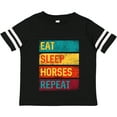 thumbnail image 3 of Inktastic Dressage Eat Sleep Horses Repeat Boys or Girls Toddler T-Shirt, 3 of 5