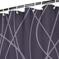 thumbnail image 4 of Black Shower Curtain for Bathroom with Hooks Shower Curtain Set,Purple Stripe Bath Curtains Decorative Shower Curtains Water Repellent Washable, 72x84, 4 of 4