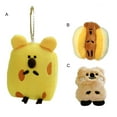thumbnail image 2 of Xinwanna 9cm Plush Keychain Soft Lovely Cartoon Doll Bag Decoration Plush Toy Cheese Hot Dog Koala Plush Doll Pendant Christmas Gift (A), 2 of 13