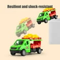 thumbnail image 6 of Inertia Food Truck Toy Car Push Go Hamburger Fry Vehicle Openable Doors Rubber Tires for 3-5 Years, 6 of 6