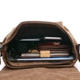 thumbnail image 6 of Men Business Messenger Bags for Men Shoulder Bag vintage Canvas Crossbody Pack Retro Casual Office for ipad bag Travel Bag for Women (blue big), 6 of 7