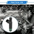 thumbnail image 2 of Fuel Injector No.53032704AB Fuel Injection Nozzle for Dodge for Ram 1500 2004-2007 4.7L Black 8 Pcs, 2 of 7