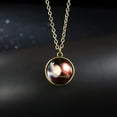 thumbnail image 2 of EHQJNJ Graduation Necklace for Women 2024 Glow in the Dark Galaxy System Double Sided Glass Dome Planet Necklace Pendant Candy Necklace Sunflower Necklaces for Women, 2 of 3