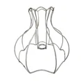thumbnail image 4 of Pantalla de lámpara transfronteriza DIY, marco de hierro hecho a mano, cuerda artística, soporte de lámpara, cuadrado redondo, accesorios de marco de hierro de cinco dorados, 4 of 5