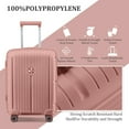 thumbnail image 3 of Joyway 5 Piece Luggage Sets Hardshell Lightweight Suitcase with TSA Lock Spinner Wheels, 3 of 7