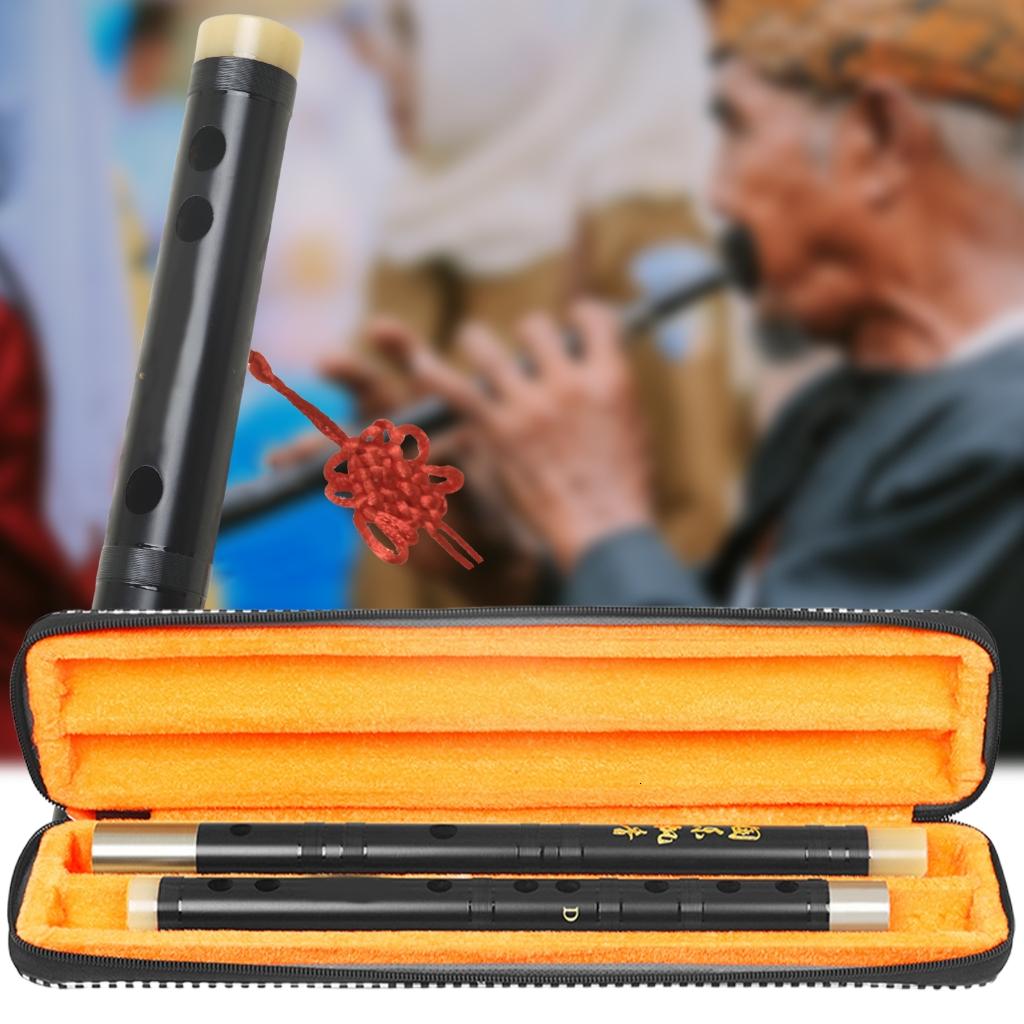 Detachable Chinese Redwoods Flute Woodwind Wood Chinese Flute Portable Flute