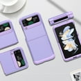 thumbnail image 2 of Compatible with Samsung Galaxy Z Flip 3 5G Phone Case Cell Accessories Heavy Duty Slim Rubber Protective Armor Hard PC Anti-Slip Hybrid Cover Rugged For Samsung Galaxy Z Flip 3, Purple, 2 of 7