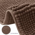 thumbnail image 6 of Bathroom Rugs Chenille Bath Rug Soft Short Plush Bath Mat Soft Shower Mat Water Absorbent Shower Mat Quick Dry Machine Washable(Brown,16" x 24"), 6 of 7