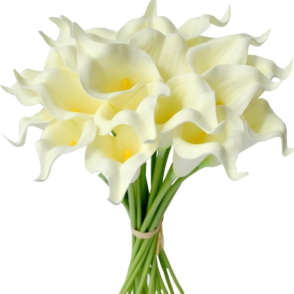 Royal Blue Calla Lily Artificial Flowers 10 Stems 13.5in Faux Realistic Centerpiece for Thanksgiving and Christmas Decorations DIY Bridal Bouquet Home Décor