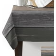 thumbnail image 2 of Rectangle Tablecloth 60x120inch, Farmhouse Wood Grain, Vinyl Table Covers Waterproof Oilcloth Table Cloth Linens, Farmhouse Tablecloths for Outdoor Dining Wedding Party Camping, Brown Grey Ombre, 2 of 6