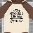 thumbnail image 4 of Inktastic Mawmaw and Pawpaw Love Me Girls Long Sleeve Baby Bodysuit, 4 of 5