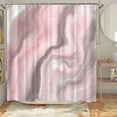 thumbnail image 2 of Grey Pink Abstract Marble Shower Curtain Light Color Modern Luxury Art Bath Curtain Polyester Fabric Bathroom Decor Shower Curtains 72" x 72", 2 of 6