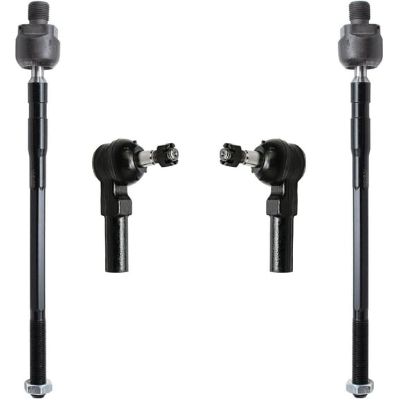 Detroit Axle - Front Tie Rods Kit for Ford 1993-1997 Probe Mazda MX-6, 1993-2002 626, 4 Inner Outer Tie Rod End Links 1994 1995 1996 Replacement