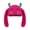 Rose red, variant on MOMOJIA Plush Knitted Cap With Devil Horn Winter Warm Pullover Hat for Outdoor Activity
