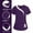 Purple, variant on Avrnliq Women's Scrub Top V-Neck Modern Classic Fit with Functional Pockets