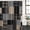 Gray, Black, White, variant on Navy Blue Gingham Shower Curtain Set - Small 36" x 72" Washable Bathtub Curtain with 12 Hooks, Abstract Plaid Solid Color Patchwork Waterproof Fabric Stall Shower Curtains for Bathroom/Bathtub Décor