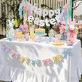thumbnail image 4 of Diconna Easter Velvet Bow Banner Garland Creative Colorful Spring Hanging Sign for Mantle Fireplace Party Decor, 4 of 7