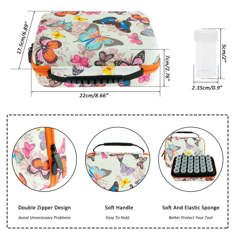 Diamond Painting Zippered Case 30-Slots + Accessories + Tools