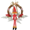 thumbnail image 1 of Corona de Navidad, muñeco de nieve, decoración de puerta, colgante, corona de árbol de Navidad al aire libre, decoración para su puerta, pared o ventana, chimenea, pared, ratán, 1 of 5
