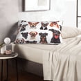 thumbnail image 6 of Fuzoiu Happy Dog Faces Collage Print Fuzzy Pillowcases, Super Soft Pillow Case Cover with Zipper for Bedroom, Sofa, Couch,Cozy Pillow Shams for All Seasons-16"x24", 6 of 6