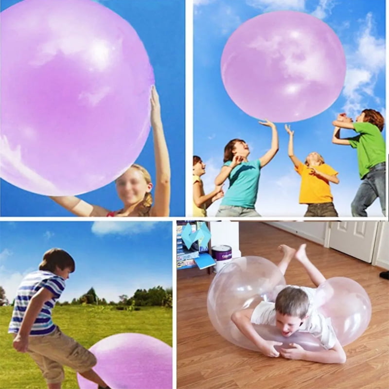 Children Inflatable Ball Toy TPR Clear Bubble Beach Ball Water Party Balloon HSG 