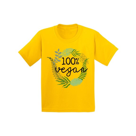 Awkward Styles Stylish Foliage T-Shirts for Youth Vegetarian Kids T Shirts Clothes for Kids Original Children's Shirts Vegan Kids Fashion Vegetarian Gifts Vegan Friendly Clothing Hey Vegetarians
