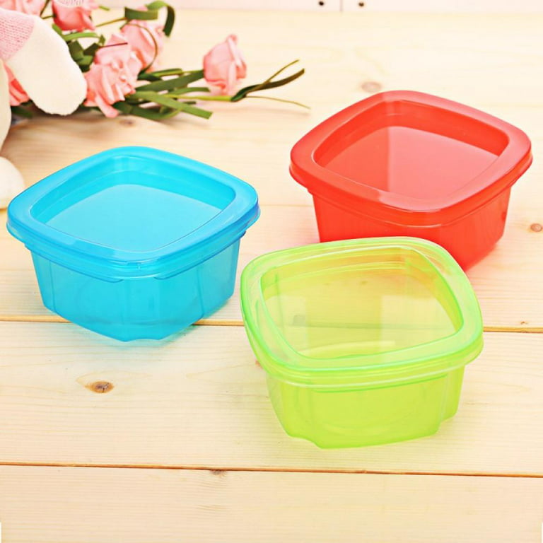 Leakproof Baby Food Storage - Small Plastic Containers with Lids, Lock in  Freshness, Nutrients, & Flavor, Freezer & Dishwasher Friendly, 6.8oz Snack  Container 
