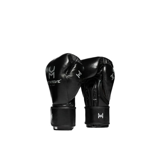Hit N Move Boxing Gloves - All Day Pro Balance 12oz Black - Hook and Loop