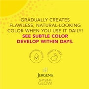 Jergens Natural Glow SPF 20 Face Moisturizer, Sunless Self Tanner, Medium to Deep Skin, 2 fl oz