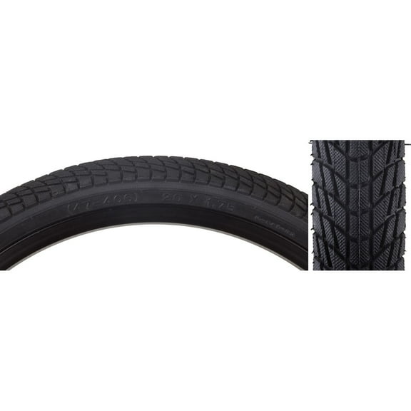 Sunlite Street Bicycle Tire 20" x 1.75", Black