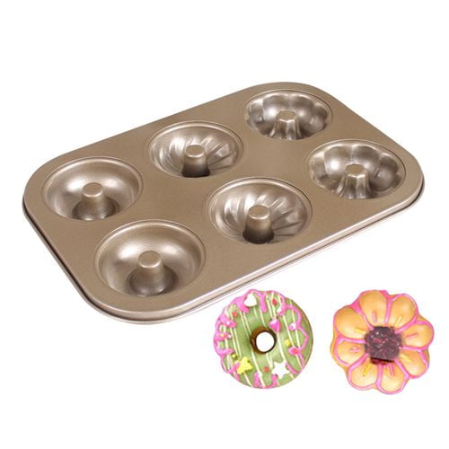 PWFE 1PCS Nonstick Donut Baking Pans, Carbon Steel Donut Mold, Donut