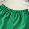 thumbnail image 3 of HCNTES Toddler Baby Boys Girls Clothes Ribbed Button-Down Shirt Tops +Shorts Pocket Outfit 2 PCS set 12 Months-5T Without Tee(Green,18-24 Months), 3 of 5