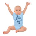 thumbnail image 3 of Born To Wear Diamonds Cute Cursive Bodysuit Jumper Girls Infant Baby Brisco Brands 18M, 3 of 7