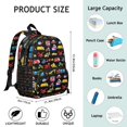 thumbnail image 6 of Cartoon Transportation Backpack Backpack for School,Schoolbag with Adjustable Shoulder Straps & Padded Back,13.8"x11.4"x6", 6 of 6