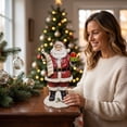 thumbnail image 5 of Dolstice Christmas Santa Claus Figurines, Standing Santa Claus Figure with Wish List Scroll and Gift Boxes, Gifts for Winter Home Table Xmas Party, 5 of 7