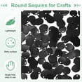 thumbnail image 2 of Uxcell Lot de 6 Paillettes Rondes Plates de 10 mm pour Projets DIY/couture [Noir], 2 of 6
