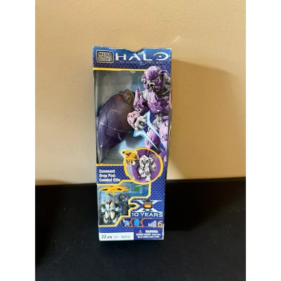 Halo Mega Bloks Covenant Drop Pod Combat Elite Set 96932 343 Industries 2011