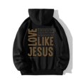 thumbnail image 5 of XIAOCHA Womens Hoodies Back Scripture Print Pullover Top Winter Casual Drawstring Hooded Sweatshirt, 5 of 8