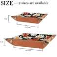 thumbnail image 4 of Jewelry Dish Trinket Tray Home Decor Wedding Gift for Her Small Ring Holder Watermelons Daisy Flower Pattern Flag, 16x16cm, 4 of 6