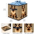 thumbnail image 3 of Pixel Dog Large Capacity Foldable Storage Basket Toy Box with Handle, 10.8"x10.5"x10.6, 3 of 6