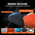 thumbnail image 3 of VEVOR PVC Pipe Cutter, 0-2-1/2" O.D. Ratcheting PVC Pipe Cutter, Heavy Duty Tube Cutting Tool with Spare SK5 Blade for PVC, CPVC, PP-R, PEX, PE, Rubber Hoses, 3 of 9