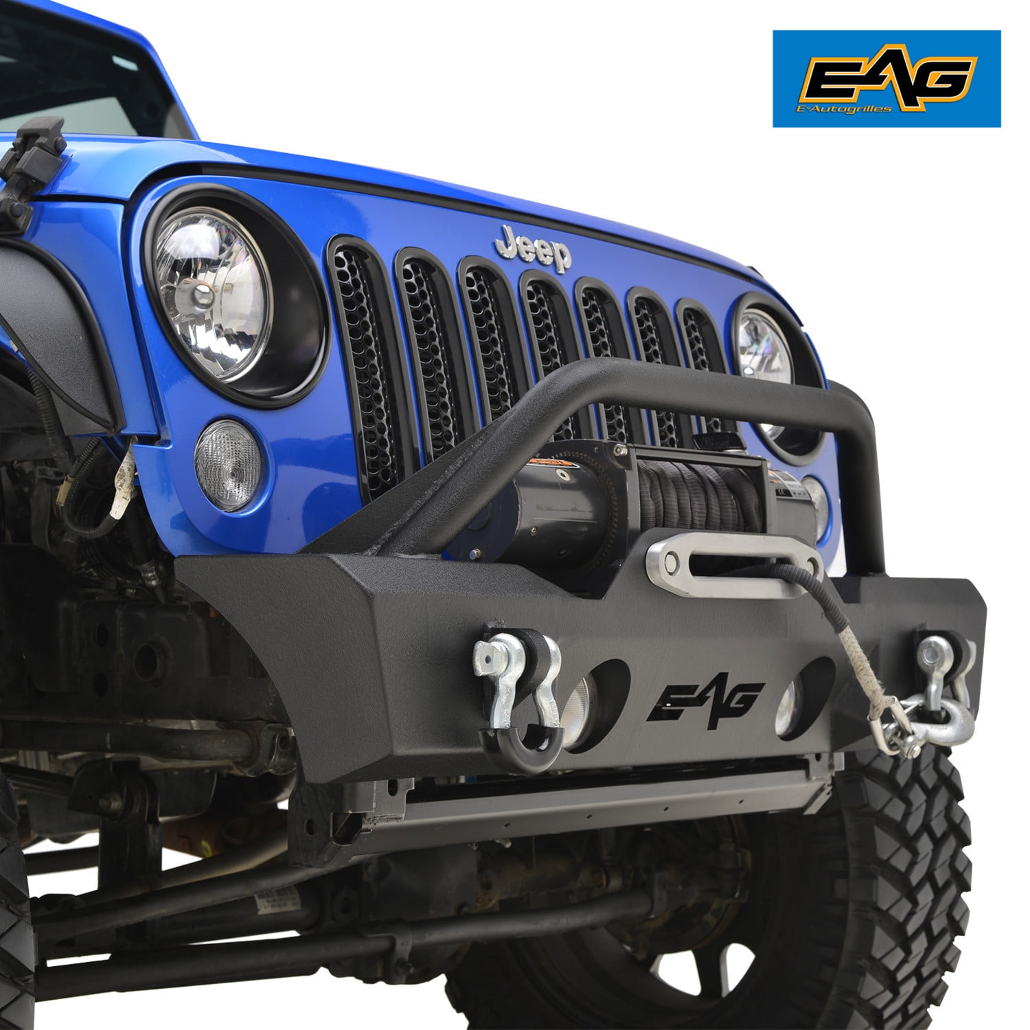 Jeep Wrangler Fog Lights >> Eag Front Bumper Stubby With Oe Fog Light Holes Fits 07 18 Jeep Jeep Wrangler Fog Lights >> Eag Front Bumper Stubby With Oe Fog Light Holes Fits 07 18 Jeep
