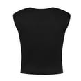thumbnail image 5 of DailyTrove Women's Solid Cropped Tank Top - Cotton-Blend Casual & Layering Wear, Versatile for Daily & Styling, 5 of 6