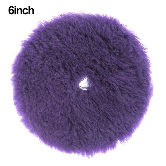 6 Inch Purple Wool Polishing Pad Car Paint Polishing For Buffer Polisher Use