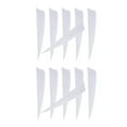 thumbnail image 3 of 12 Pieces 4 Inch Archery Arrow Right Left Feathers Fletchings Vanes Right Left Wing White, 3 of 9