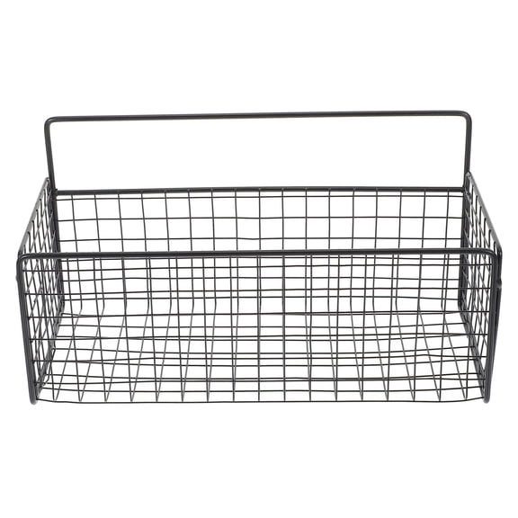 WHAMVOX Wall Mount Shower Punch Free Iron Wire Basket Bathroom Makeups Shampoo Holder
